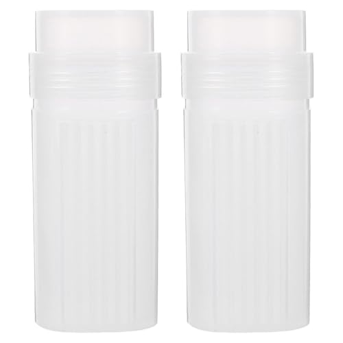 OUNONA 2 Streifen Leere Farbstreifen 20ml Farbtöpfchen mit Deckel Mini Farbtopf Pod Strips Färbetopf Nasses Probengefäß Objektträger-färbehalter Coplin-gläser Färbeglasr für Klassenzimmer Schule Somme von OUNONA