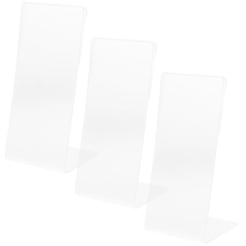 OUNONA 3 Stück Leichter Papierständer Tischschildhalter Dokumentinhaber Papierhalter Kleiner Ausstellungsstand Bilderrahmen Stehen Sammelkartenanzeige Rahmenstand Acryl Transparent OUNONA 3 Stück Leichter Papierständer Tischschildhalter Dokumentinhaber Papierhalter Kleiner Ausstellungsstand Bilderrahmen Stehen Sammelkartenanzeige Rahmenstand Acryl Transparent von OUNONA
