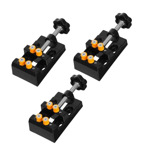 OUNONA 3 Stück Multifunktionaler Befestigungsclip Kleiner Schraubstock Mini-tischschraubstock Desktop -arbeitsklemme Bohrmaschinen-schraubstock Schmuckstopf Aluminiumlegierung Schwarz OUNONA 3 Stück Multifunktionaler Befestigungsclip Kleiner Schraubstock Mini-tischschraubstock Desktop -arbeitsklemme Bohrmaschinen-schraubstock Schmuckstopf Aluminiumlegierung Schwarz von OUNONA