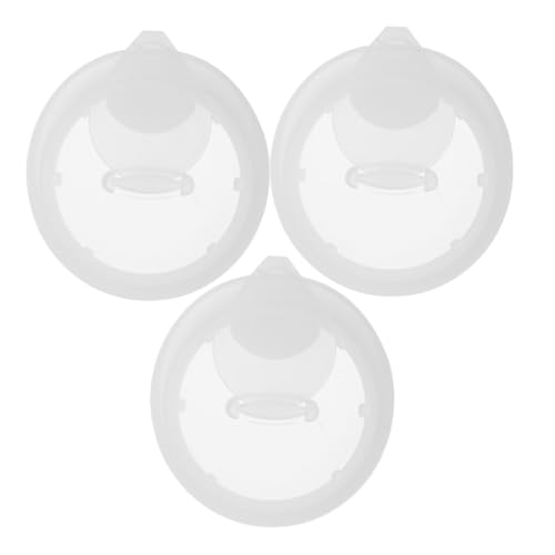 OUNONA 3stücke Wasserkrugdeckel Aus Kunststoff Auslaufsicherer Stopfen Für Karaffe Glas Getränkekrug Bistro Spritzwassergeschützt Weiß Ersatz-abdeckung von OUNONA