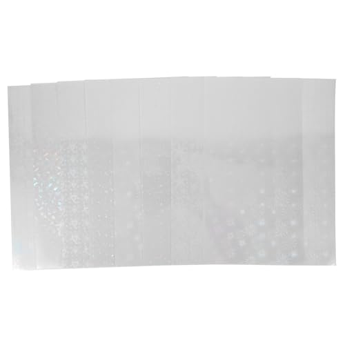 OUNONA 30 Stück Holografisches Selbstklebendes Papier Teiliges Transparentes Folien für Bastelarbeiten Hochwertige Laminierfolie mit Dekorativen Effekten Einfache Anwendung und Vielseitig von OUNONA
