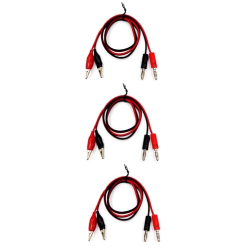 OUNONA 3stücke Banana to Alligator Test Kabel Multimeter Und Elektronikprojekte Praktisch Und Zuverlässig Für Test Und Messanwendungen OUNONA 3stücke Banana to Alligator Test Kabel Multimeter Und Elektronikprojekte Praktisch Und Zuverlässig Für Test Und Messanwendungen von OUNONA