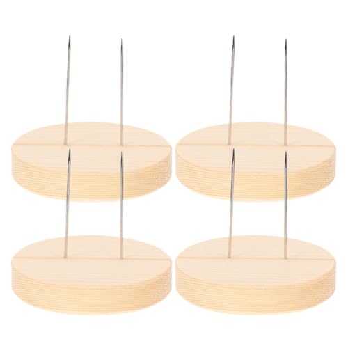 OUNONA 4 Stück Holzsockel Puppenständer, Nadelfilz Ausstellungsständer, Häkelpuppenhalter Für DIY Puppenzubehör, Filzpuppen-Vitrine Mit Doppelstift OUNONA 4 Stück Holzsockel Puppenständer, Nadelfilz Ausstellungsständer, Häkelpuppenhalter Für DIY Puppenzubehör, Filzpuppen-Vitrine Mit Doppelstift von OUNONA