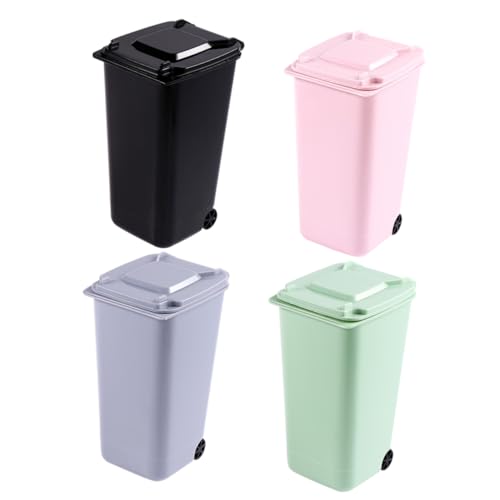 OUNONA 4 Stück Mini Kunststoff Mülleimer für Schreibtisch Kleiner Abfallbehälter für Küche Schlafzimmer und Büro Praktischer Desktop Müllbehälter Zufälligen Farben OUNONA 4 Stück Mini Kunststoff Mülleimer für Schreibtisch Kleiner Abfallbehälter für Küche Schlafzimmer und Büro Praktischer Desktop Müllbehälter Zufälligen Farben von OUNONA
