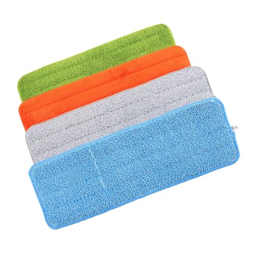 OUNONA 4 Stück Mop Ersatzpads Wiederverwendbare Mikrofaser Wischmopp Aufsätze für Fliesen und Steinböden Maschinenwaschbar Schnelltrocknend für Haus und Gewerbegebrauch OUNONA 4 Stück Mop Ersatzpads Wiederverwendbare Mikrofaser Wischmopp Aufsätze für Fliesen und Steinböden Maschinenwaschbar Schnelltrocknend für Haus und Gewerbegebrauch von OUNONA