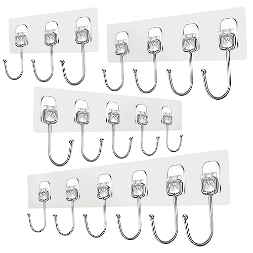 OUNONA 4 Stücke Küchenhaken aus Metall Starke Klebehaken zur Wandmontage Vielseitige Aufhänger für Küchenutensilien Tassen und Handtücher Platzsparende Aufbewahrungslösung für Zuhause OUNONA 4 Stücke Küchenhaken aus Metall Starke Klebehaken zur Wandmontage Vielseitige Aufhänger für Küchenutensilien Tassen und Handtücher Platzsparende Aufbewahrungslösung für Zuhause von OUNONA