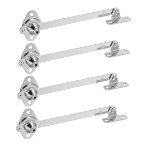OUNONA 4 Stück Schranktürscharniere Robuste Edelstahlstützstreben für Klapptüren der Küche Einfache Installation Hohe Tragfähigkeit Platzsparendes Design von OUNONA