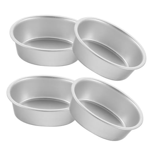 OUNONA 4 Stück Teiliges Kuchenbackform Aluminiumlegierung Antihaftbeschichtete Metall backformen Hitzebeständig Formstabil für DIY Kuchen Geeignet für Zuhause und Bäckerei von OUNONA