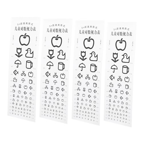 OUNONA 4 Stück Teiliges Wasserdichtes PVC Augendiagramm für Zuhause Präziser Sehschärfetest Praktische Wandtafeln für Kleinkinder OUNONA 4 Stück Teiliges Wasserdichtes PVC Augendiagramm für Zuhause Präziser Sehschärfetest Praktische Wandtafeln für Kleinkinder von OUNONA