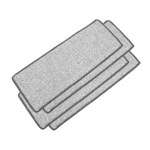 OUNONA 4 Stück Waschbare Mikrofaser Wischmopp Ersatzbezüge Flachmopp Pads für Bodenarten Handfreies Reinigen Abwaschen Effektive für Große Flächen von OUNONA