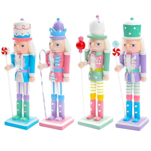 OUNONA 4-Teiliges Nussknacker Figur Holz Nussknacker-Ornament Weihnachts-Ornament-Set -Soldat Weihnachtsdekoration Hölzerner Weihnachtliche Hängende e Für OUNONA 4-Teiliges Nussknacker Figur Holz Nussknacker-Ornament Weihnachts-Ornament-Set -Soldat Weihnachtsdekoration Hölzerner Weihnachtliche Hängende e Für von OUNONA