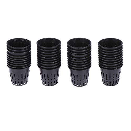 OUNONA 40 STÜCKE 2 Zoll Net Pot für hydroponics Garden Net Cup Töpfe Kunststoff Hydroponics Net Pot Eimer Korb für Hydroponics Supplies von Yardwe