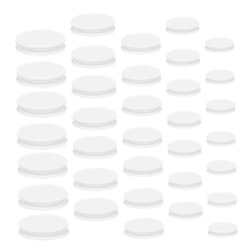OUNONA 40 Stück Piggy Bank Stopper aus Flexiblem Gummi Kleine Runde Weiße Verschlussstopfen für Münzbehälter und Sparbüchsen Langlebig Präzise und Einfach zu Handhaben für Büro und von OUNONA