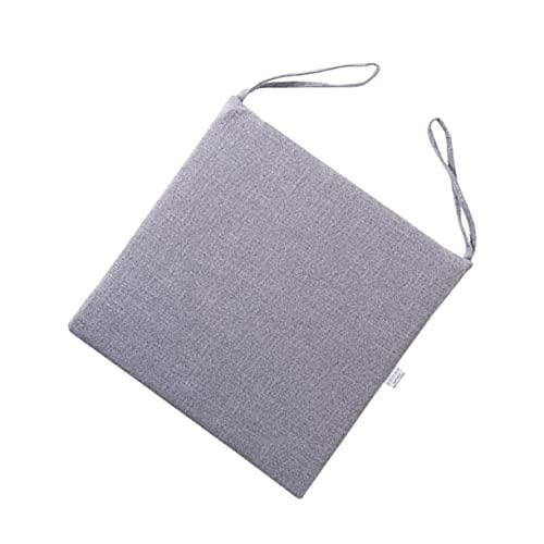 OUNONA 40x40cm Grau Leinen Stuhl Sitzbezug Bequeme Sofa Pad Einfach Reißverschluss von OUNONA