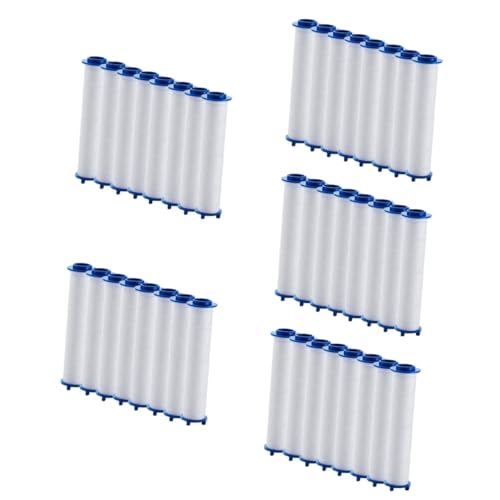 OUNONA 5 Sätze Austauschbarer Wasserfilter Filter Bad Gefilterte Dusche Ersatzköpfe Duschwasserfilter Austauschbarer Duschfilter Haushaltsduschfilter Filterwerkzeug Baumwolle 8 Stücke * 5 von OUNONA