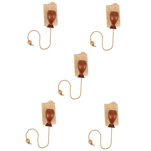 OUNONA 5 Stück Holz Woodpecker Türklopfer mit Mechanischem Mechanismus Kreative Haustür Dekoration für Rustikaler Charme und Funktionaler Türgong zur Hochzeit Langlebige Holzdeko OUNONA 5 Stück Holz Woodpecker Türklopfer mit Mechanischem Mechanismus Kreative Haustür Dekoration für Rustikaler Charme und Funktionaler Türgong zur Hochzeit Langlebige Holzdeko von OUNONA