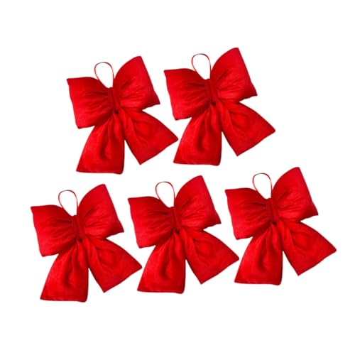OUNONA 5stücke Schleifenornament Aus Stoff Rot Für Weihnachtsbaum Und Kranzdekoration Bastelmaterial Für Party Und Hochzeit Vielseitig Einsetzbar Drinnen Und Draußen OUNONA 5stücke Schleifenornament Aus Stoff Rot Für Weihnachtsbaum Und Kranzdekoration Bastelmaterial Für Party Und Hochzeit Vielseitig Einsetzbar Drinnen Und Draußen von OUNONA