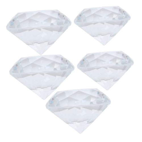 OUNONA 5 Stück Teiliges Künstlicher Diamanten Modell für Nagelkunst Dekorative Foto Requisiten aus Kristall für Hochzeiten und Partys OUNONA 5 Stück Teiliges Künstlicher Diamanten Modell für Nagelkunst Dekorative Foto Requisiten aus Kristall für Hochzeiten und Partys von OUNONA