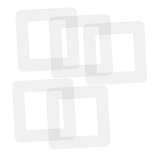 OUNONA 5 Stück Teiliges Transparentes Steckdosen Abdeckungs aus Kunststoff Schützende Wandplatte für Lichtschalter und Steckdosen Einfache Montage Vielseitig Einsetzbar für Haushalt und von OUNONA