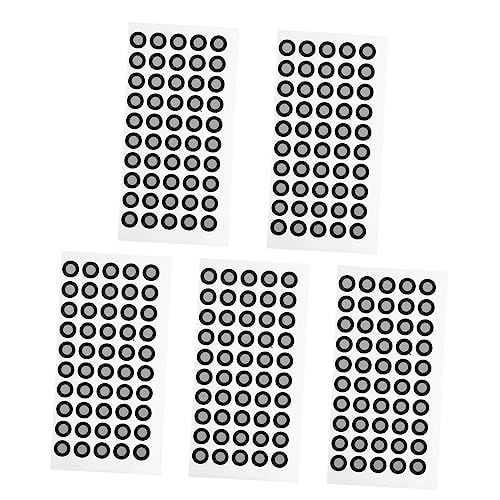 OUNONA 5Blätter Hochreflektierende Scanner Markierungspunkte Tear Resistant Referenzmarker für Präzise Einfache Anwendung und Lange Haltbarkeit von OUNONA