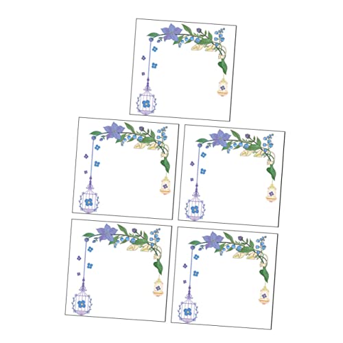OUNONA 5st Blumenschalter Aufkleber Schalterabdeckungsaufkleber Stecker Socket- Aufkleber Wandauslassaufkleber Elektrische Schalteraufkleber Lichtschalter Aufkleber Einfach Pvc Die Blumen von OUNONA