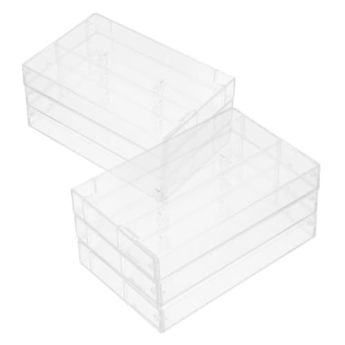 OUNONA 6 Stück Transparente Kassettenbox aus Robustem Kunststoff Schützende Aufbewahrung für Standard Musikkassetten Hohe Sichtbarkeit Modernes Minimalistisches Design für und von OUNONA