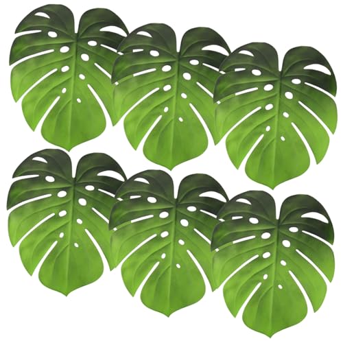 OUNONA 6 Stück rutschfeste Eva Platzsets in Monstera Blatt Design Isolierende Tischmatten für Dinnerpartys Hitzebeständig Abwaschbar für Tischdekoration OUNONA 6 Stück rutschfeste Eva Platzsets in Monstera Blatt Design Isolierende Tischmatten für Dinnerpartys Hitzebeständig Abwaschbar für Tischdekoration von OUNONA