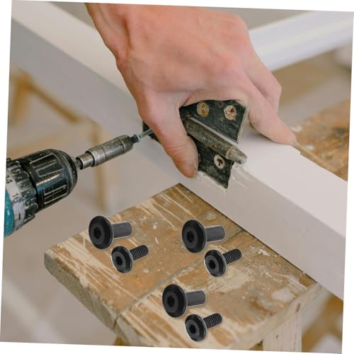 OUNONA 60 Stück Teiliges Schrauben und Muttern Schwarz Innensechskant mit Klemmplatte für Feste Verbindung Kompakte Verhindert Lockern für Möbel Motorrad Fahrrad und Kleine Anwendungen OUNONA 60 Stück Teiliges Schrauben und Muttern Schwarz Innensechskant mit Klemmplatte für Feste Verbindung Kompakte Verhindert Lockern für Möbel Motorrad Fahrrad und Kleine Anwendungen von OUNONA