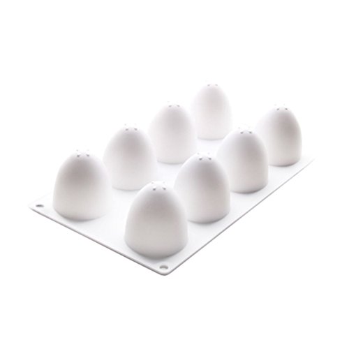 OUNONA 8 Gitter Ei Form Kuchen Form Silikon Backwerkzeuge f¨¹r Chiffon Mousse Kuchen Schokolade S¨¹?igkeiten von OUNONA