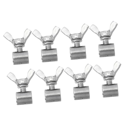 OUNONA 8 Stück Teiliges Edelstahl Drahtseilklemmen Seilklemme mit Verstellbarer Schraubverschluss Rostfrei Langlebig für Kletternetze Befestigung von Drahtseil und Kabel in Vielfältigen OUNONA 8 Stück Teiliges Edelstahl Drahtseilklemmen Seilklemme mit Verstellbarer Schraubverschluss Rostfrei Langlebig für Kletternetze Befestigung von Drahtseil und Kabel in Vielfältigen von OUNONA