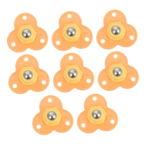 OUNONA 8 Stück Teiliges Selbstklebende Flexible Möbelrollen aus Edelstahl Schwenkbar Transportrollen für Aufbewahrungsboxen Küchen Bereich Stabile Tragfähigkeit Einfache Montage von OUNONA