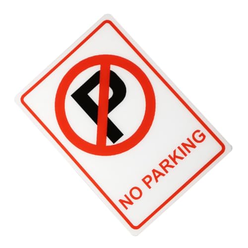 OUNONA Acryl No Parking Schild Wetterfest Langlebig Kunststoff Parkverbot Warnschild Einfache Montage für Außenbereiche OUNONA Acryl No Parking Schild Wetterfest Langlebig Kunststoff Parkverbot Warnschild Einfache Montage für Außenbereiche von OUNONA