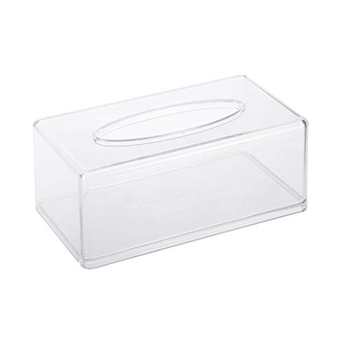 OUNONA Acryl für Taschentuchbox, rechteckig transparent Tissue Halter Papier Aufbewahrungsbox für Home Office Badezimmer Tisch von OUNONA