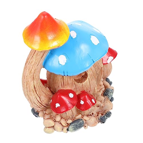 OUNONA Aquarium Deko Pilzhaus aus Resin Dekorative Garnele Versteck Höhle Robustes Fischbecken Ornament Farbige Langlebige für Aquarien und Fischbecken Verstecke OUNONA Aquarium Deko Pilzhaus aus Resin Dekorative Garnele Versteck Höhle Robustes Fischbecken Ornament Farbige Langlebige für Aquarien und Fischbecken Verstecke von OUNONA