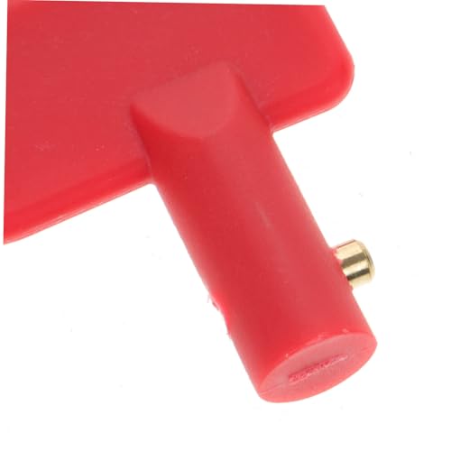 OUNONA Batterietrennschalter Passend für Auto Boot Lkw Roter Mikroschalter mit Griff Diebstahlsicherung Trennsystem für Stromschutz und Einfache Bedienung von OUNONA