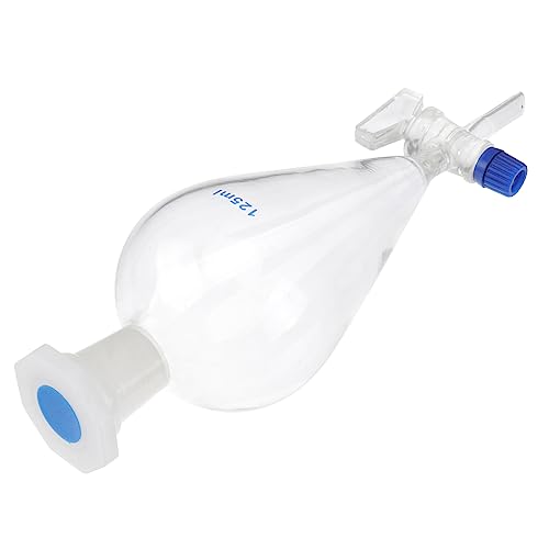 OUNONA Birnenförmiger Scheidetrichter Aus Laborglas 125 Ml Chemie-separator Ptfe-trichter Zufällige Farbe OUNONA Birnenförmiger Scheidetrichter Aus Laborglas 125 Ml Chemie-separator Ptfe-trichter Zufällige Farbe von OUNONA