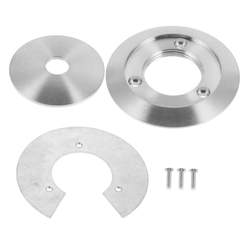 OUNONA Ceiling Canopy Lamp Shade Adapter Glas Kugel Lampenring aus Eisen Stabiles Befestigungsset mit Saucer Form für Wohnzimmer Schlafzimmer Esszimmer Kompatibel von OUNONA