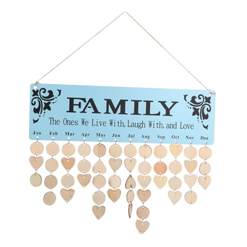 OUNONA DIY Holz Geburtstagskalender für Familie Handgemaltes Wanddekor zur Erinnerung an Geburtstage und Besondere Anlässe Perfekter DIY Kalender für Erwachsene OUNONA DIY Holz Geburtstagskalender für Familie Handgemaltes Wanddekor zur Erinnerung an Geburtstage und Besondere Anlässe Perfekter DIY Kalender für Erwachsene von OUNONA