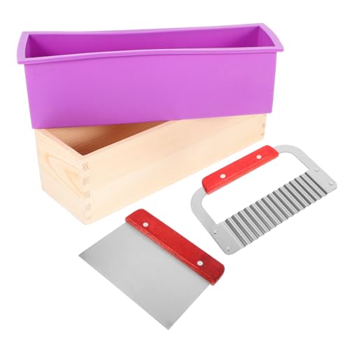 OUNONA DIY Seifenformen Teilig Silikonform mit Holzbox Rechteckige Seifenform für Handgemachte Seifenherstellung Sicher Langlebig Einfach zu Reinigen für Kreative Seifenherstellung OUNONA DIY Seifenformen Teilig Silikonform mit Holzbox Rechteckige Seifenform für Handgemachte Seifenherstellung Sicher Langlebig Einfach zu Reinigen für Kreative Seifenherstellung von OUNONA