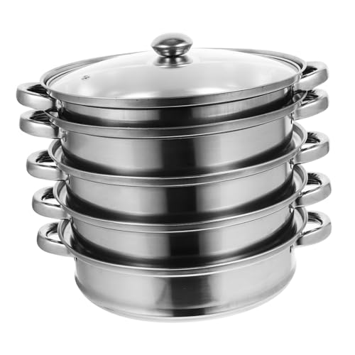 OUNONA Dampftopf Lagig Multifunktionaler Suppentopf Praktischer Dampfgarer für Gemüse Fleisch und Küchenzubehör für Zuhause OUNONA Dampftopf Lagig Multifunktionaler Suppentopf Praktischer Dampfgarer für Gemüse Fleisch und Küchenzubehör für Zuhause von OUNONA