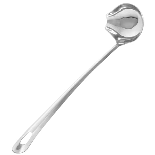 OUNONA Edelstahl Drizzle Spoon mit Einzigartigem Ausguss Küchenbesteck Soßenlöffel zum Präzisen Beträufeln und Dekorieren von Speisen Spülmaschinengeeignet OUNONA Edelstahl Drizzle Spoon mit Einzigartigem Ausguss Küchenbesteck Soßenlöffel zum Präzisen Beträufeln und Dekorieren von Speisen Spülmaschinengeeignet von OUNONA