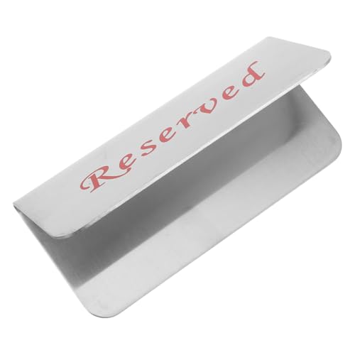 OUNONA Edelstahl Reserviert Tischschild Doppelseitig Langlebig für Restaurant Hochzeit Sitzplatzreservierung Effiziente Sitzplatzorganisation Tisch Dekoration OUNONA Edelstahl Reserviert Tischschild Doppelseitig Langlebig für Restaurant Hochzeit Sitzplatzreservierung Effiziente Sitzplatzorganisation Tisch Dekoration von OUNONA