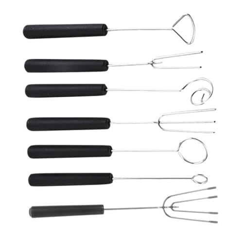 OUNONA Edelstahl Schokoladen-dipset mit Fonduegabeln und Dekorationslöffel Langlebiges Dessertwerkzeug für Gleichmäßiges Schokoladenüberziehen für Zuhause Profiküche OUNONA Edelstahl Schokoladen-dipset mit Fonduegabeln und Dekorationslöffel Langlebiges Dessertwerkzeug für Gleichmäßiges Schokoladenüberziehen für Zuhause Profiküche von OUNONA