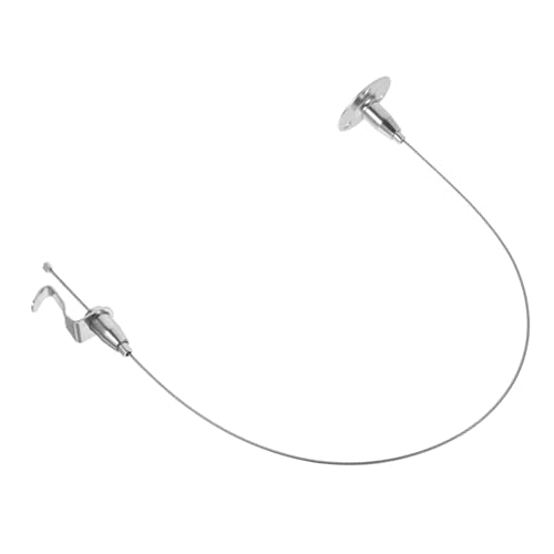 OUNONA Einstellbares Stahlseil Aufhänger mit Ösen und Haken Rostfrei Hohe Tragkraft Flexibel für Bilderrahmen Lampen Schilder und Deko Innen und Außen Geeignet OUNONA Einstellbares Stahlseil Aufhänger mit Ösen und Haken Rostfrei Hohe Tragkraft Flexibel für Bilderrahmen Lampen Schilder und Deko Innen und Außen Geeignet von OUNONA