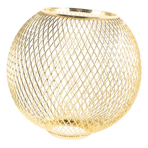 OUNONA Eisen Lampenschirm Kugelform Retro Stil Hohl Design Pendelleuchte Lampenabdeckung Metall Ersatz Lampenschirm für Esszimmer Wohnzimmer Beleuchtung von OUNONA