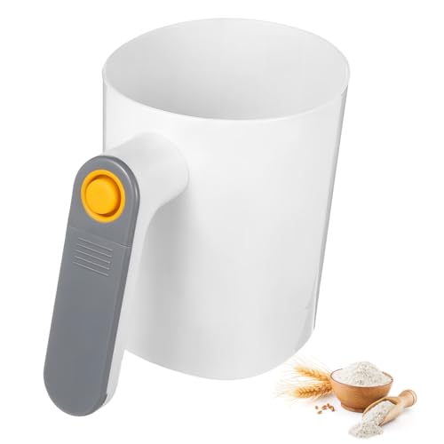 OUNONA Elektrisches Mehlsieb mit Edelstahl Maschennetz Batteriebetrieben Tragbarer Hand Flour Sifter Effizientes Küchensieb für Backen und Kochen Langlebiges Abs Gehäuse Einfach zu von OUNONA