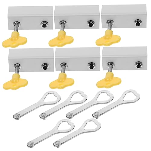OUNONA Fenstersicherung Teilig Verstellbare Sicherheitsverschlüsse für Schiebefenster Einbruchschutz mit Schlüsseln Einfache Installation Robuste Metallkonstruktion OUNONA Fenstersicherung Teilig Verstellbare Sicherheitsverschlüsse für Schiebefenster Einbruchschutz mit Schlüsseln Einfache Installation Robuste Metallkonstruktion von OUNONA
