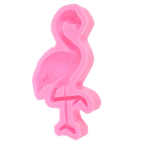 OUNONA Flamingo-Silikonform: Mehrzweck-Bastelform zum Backen von Kuchen, Mousse, Schokolade, Fondant und Polymer-Ton, Kerzen, Seifenherstellung von OUNONA