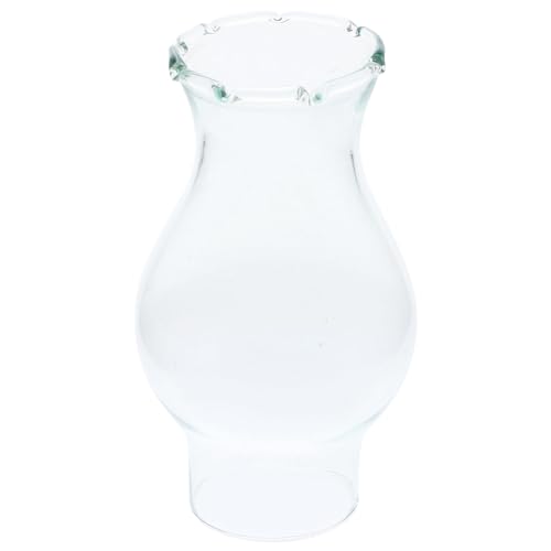 OUNONA Glas Öllampenschirm Klar Vintage Stil Kerosinlampen Ersatzschirm für Innen und Außen Robustes Glas Stilvolle Dekoration für Zuhause und Camping von OUNONA