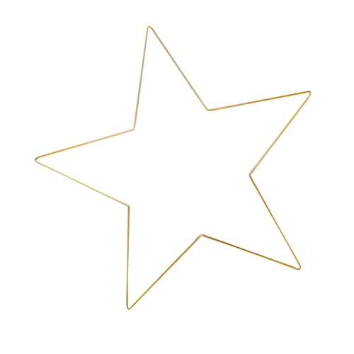 OUNONA Goldener Metallstern Wanddeko Fünfzackiger Hängbarer für Weihnachtsbaum Hochzeiten und Feste Rostfreies Metall für Fenster Türen und Kinderzimmer von OUNONA